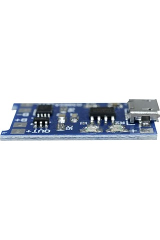 Tp4056 Micro Usb 1s 3.7v Lipo, Li-ion Pil Bms Korumalı Şarj Devresi - 10 Adet