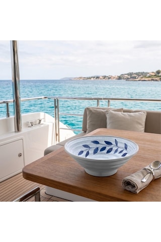 Happy Chef Selva Blu 2'li Salata Kasesi Seti, Ø 24,1 Cm - H.8,8 Cm 1420 Ml, Thermoset Melamin mavi