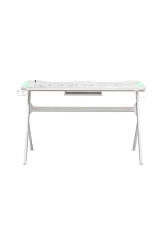 Ryze Extreme Karbon Fiber Rgb Oyuncu Masası - Beyaz 120x60x76 Cm Beyaz