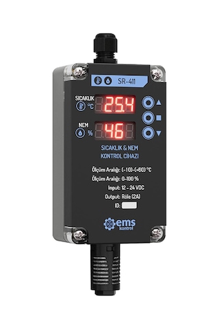 Ems Sr-411 ,24vdc 0..10v Ekranlı Isı-nem Kontrol