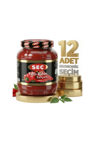 Seç Tatlı Biber Salçası 12x1600 Gr