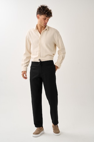 Alexandergardi Smart Casual Dokulu Pantolon Siyah
