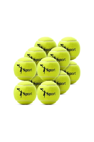 12 Adet Tenis Topu Başlangıç Seviye Eğitim Antrenman Amatör Maç Topu Tennis Ball