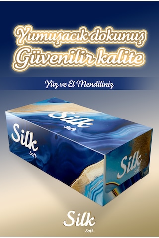 Silk Soft Çift Katlı Pratik Mendil Çek Kullan Kutu Mendil 5adet X 100mendil