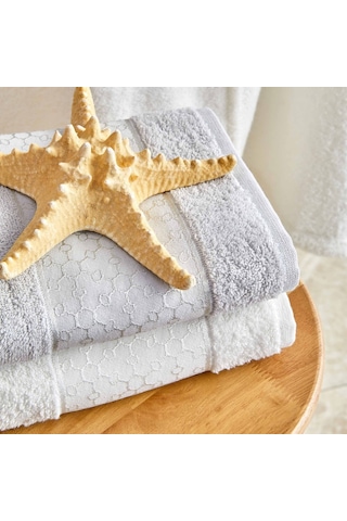 Karaca Home Casita Flos 6 Parça Bej Krem Aile Banyo Seti Bej