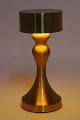 Masa Üstü Dokunmatik Şarjlı Kademeli Gold Led Masa Lambası Gece Lambası Altın