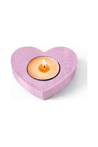 2 Adet Pembe Suda Havuzda Yüzen Suya Batmayan Restoran Cafe Bar Ev İçin Kalp Şeklinde Tealight Mumluk