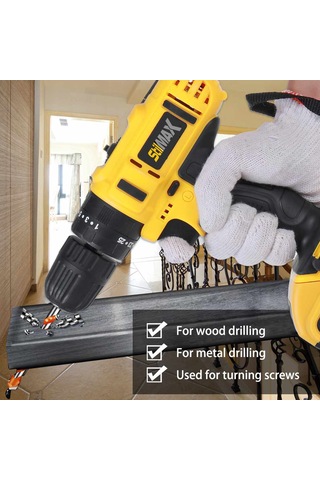 Stilmax STMBL76  24V 5Ah  Darbeli Çift Akülü Li-ion  Vidalama Şarjlı Matkap + 5 Ad Uç