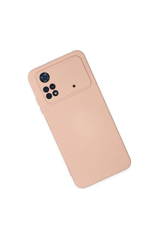 Cosmotex Newface Xiaomi Poco M4 Pro 4g Kılıf Nano İçi Kadife Silikon - Pudra