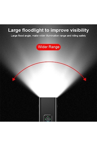 2Xxml-T6 Led 18.000 Lumen Su Geçirmez Bisiklet Farı 2400Mah Pil Açık Gri