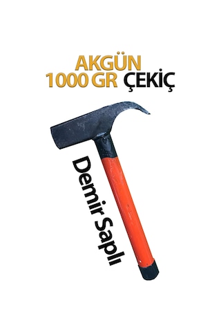 Çekiç Demir Saplı 1000 Gr