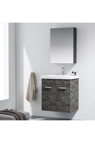 Orka Enez 65 Cm İrony Banyo Dolabı Alt Modül Ve Lavabo
