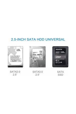 4266 2.5 USB 3.0 SSD Harddisk Şeffaf Taşınabilir HDD Kutusu