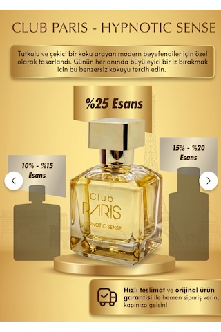 Club Paris Hypnotic Sense - Kadın Parfüm 50 Ml Edp Odunsu - Çiçeksi