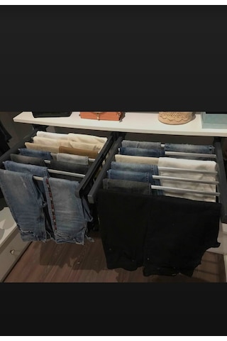 Dolap Içi Raylı Pantolonluk Askılığı 35*47 Cm
