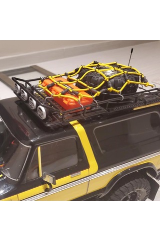 Yifomall 1/10 Scale Araçlar İçin 3'lü Abs Simülasyon Bagaj Seti - Trax4, Axial Scx10, 90046, 90047, Rr10 Uyumlu Turuncu Dekoratif Çanta