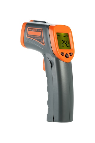 Qingmipy Smart Sensor At380 Endüstriyel Isı Ölçer -32 380 C Dijital El Tipi Kızılötesi Termometre Pil Dahil Değil