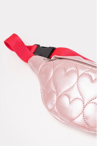 İcone Bag Icone Çocuk Kalp Kapitone Detaylı Bel Çantası Pembe