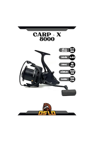Oslo Carp-x 8000 Baitrunner Sazan Olta Makinesi