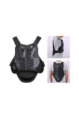 Suntek Dirtbike Siyah M Için Motosiklet Koruma Yelek Omurga
