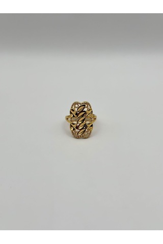 Arnes Jewelry Çelik 22 Ayar Altın Kaplama Ayarlanabilir Yüzük Ar492nes Gold