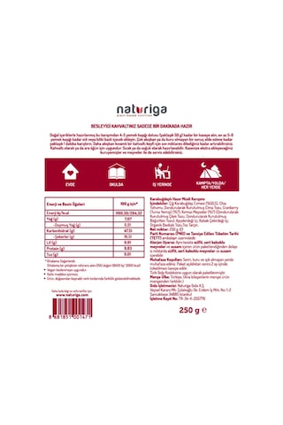 Naturiga Berry Meyveli Hazır Kahvaltı Karışımı 250gr-2652
