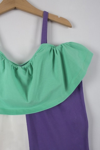 Kız Çocuk Renkli Askılı Elbise-6162-yeşil Yeşil