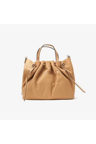 D81 Warm Beige Omuz Çantası Kadın Eolia Bag Piumelli Milano Bej