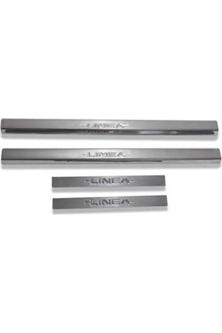 Alminox Fıat Linea Krom Kapı Eşiği 2006 Ve Üzeri 4 Parça Paslanma