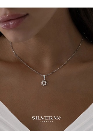 Sılverme Gümüş Kolye Güneş 925 Ayar Gümüş 200724549