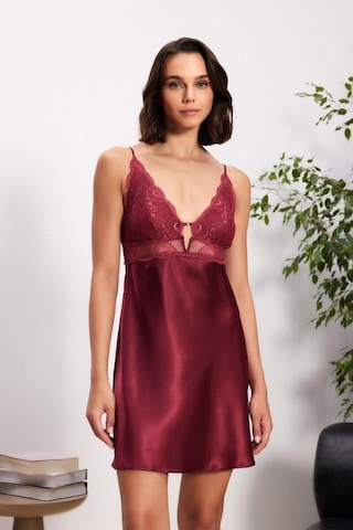 Pierre Cardin 6'lı Bordo Uzun Gecelik Sabahlık Set 6035 Bordo
