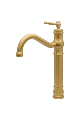 Retro Mat Gold Çanak Lavabo Bataryası Mat Gold