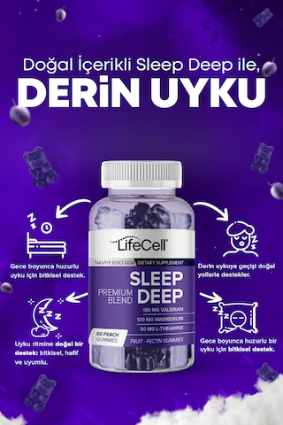 Sleep Deep Stressiz ve Derin Uyku İçin Kompleks Takviye Edici Gıda