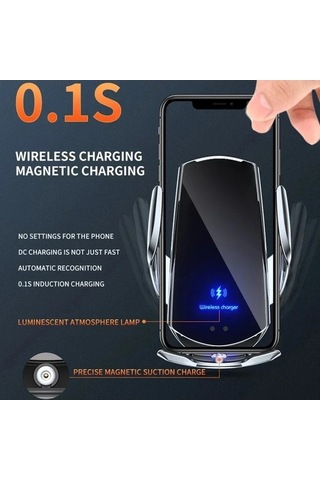 Tysm Joyjadehub 15w Araba Manyetik Kablosuz Şarj Cihazı, Otomatik Montaj, Qi Destekli, İphone Uyumlu 1pc