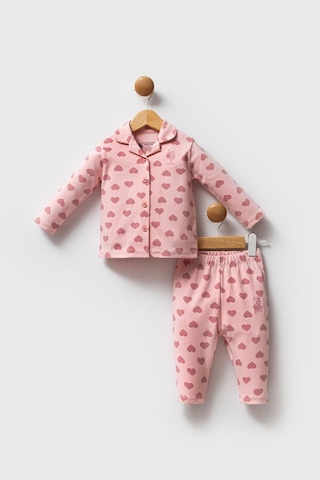 U.s. Polo Assn. Kız Bebek Gömlek Pijama Açık Pembe-1701 Pembe