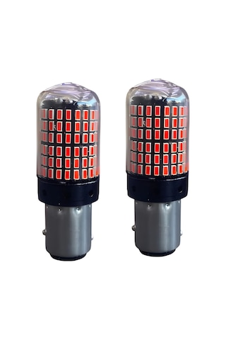 Çift Duy 144 Led Geri Vites Ampulü Kırmızı