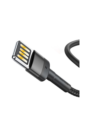 Baseus CALKLF-GG1 Cafule Se Lightning Data/şarj Kablosu 2.4A 1 MT Siyah