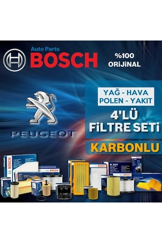 Peugeot 307 1.6 Bosch Filtre Bakım Seti 2000-2009 (495584625)