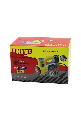 Oto - Araç Hava Kompresörü Kamyon - Otobüs - Dc/12v-13.5v - 15amp - 150psı - Bar Gösterge - Led Aydı