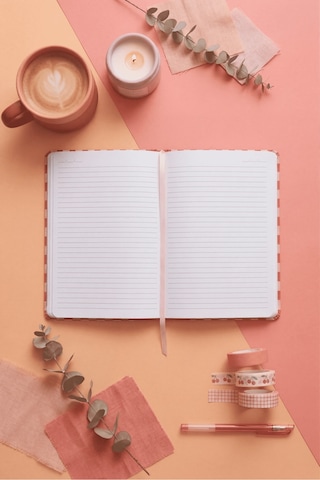 Defteri Kirazlı Turuncu Defter Magnetli Kapak Not Defteri & Ajanda A5 - 96 Sayfa - Çizgili