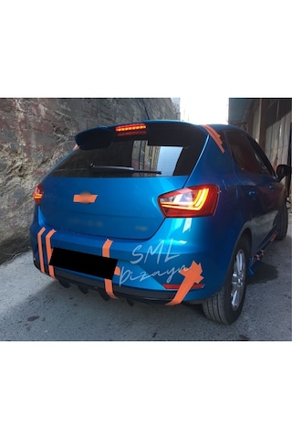 Seat Ibiza Uyumlu 2008-2017 Arka Tampon Difüzör Ek Siyah Plastik Piano Black 2009-2016 Uyumlu Ürün Açıklaması: