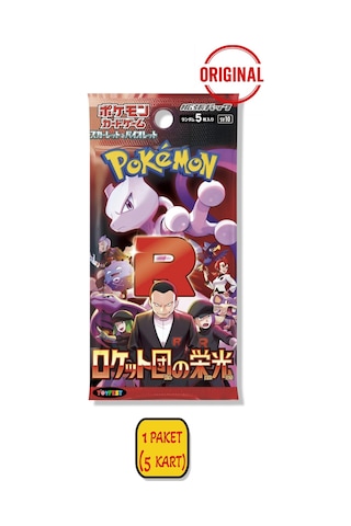 1 Paket 5 Kart Lisanslı Pokemon Glory Of Team Rocket Japonca Koleksiyon Kartı Orijinal Booster