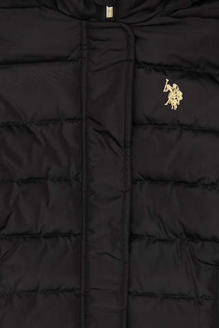 U.s. Polo Assn. Kız Çocuk Siyah Kaban 50313175-vr046 Siyah