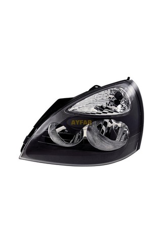 Renault Clio Sağ Ön Far Motorlu Siyah Çerçeveli 2001-2005 Renault Clio Sağ Ön Far Motorlu Siyah Çerçeveli 2001-2005