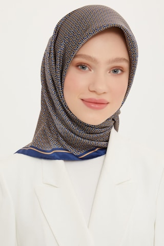 Armine İpek Eşarp 8733d Sura Nostalji Lacivert