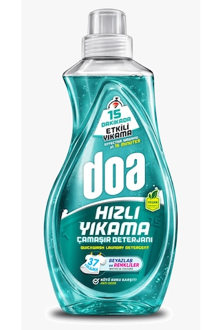 Doa Express Hızlı Yıkama Kötü Koku Karşıtı Beyaz Renkliler Çamaşır Deterjanı 1480 Ml X 6 Adet