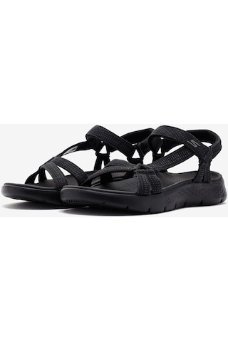 Skechers Go Walk Flex Sandal - Sublime Kadın Siyah Sandalet 141451 Bbk Siyah