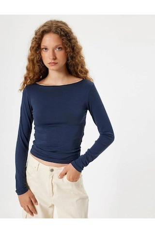 Koton Kadın Sweat 5wal10147ık-23687 Lacivert