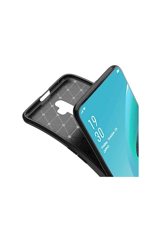 Apsuwa Oppo Reno 2z Kılıf Negro Karbon Fiber Silikon