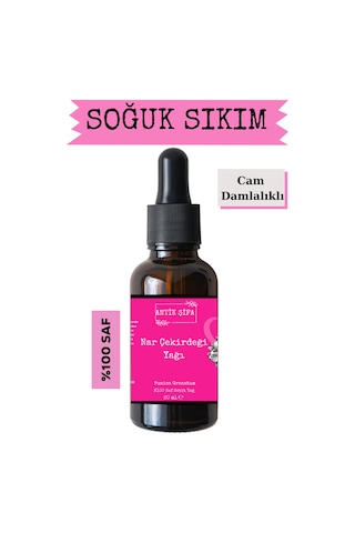 Nar Çekirdeği Yağı 20 Ml -%100 Seyreltilmemiş, Doğal Soğuk Sıkım Nar Yağı 20 ML